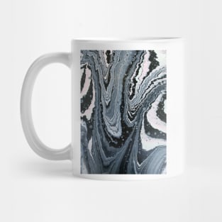 Pink, black and white with cells Mug